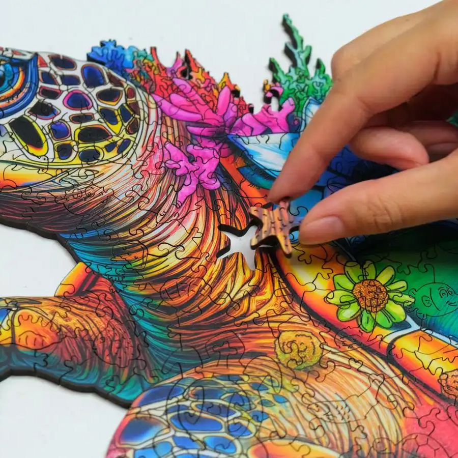 elliot Holzpuzzle Schildkröte L - 500 Teile