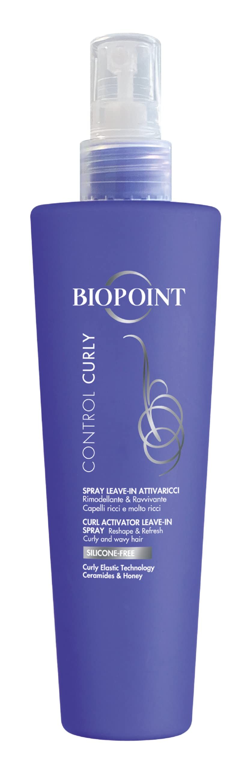 Biopoint Control Curly Leave-In Spray attivante per ricci, senza siliconi, con ceramidi e miele
