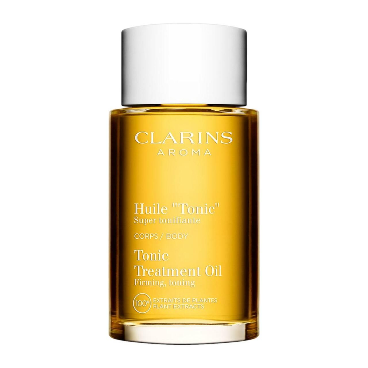 Clarins Huile Tonic Körperöl, 100% reine Pflanzenextrakte.