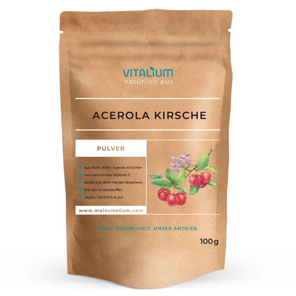 meinVitalium - reines Acerola Kirsch Vitamin-C Pulver