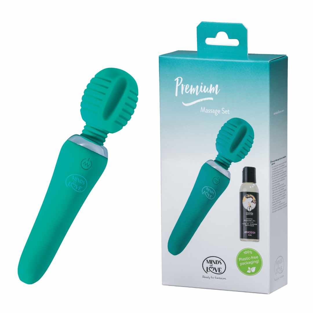 Bastoncino da massaggio premium più olio da massaggio | MINDS of LOVE