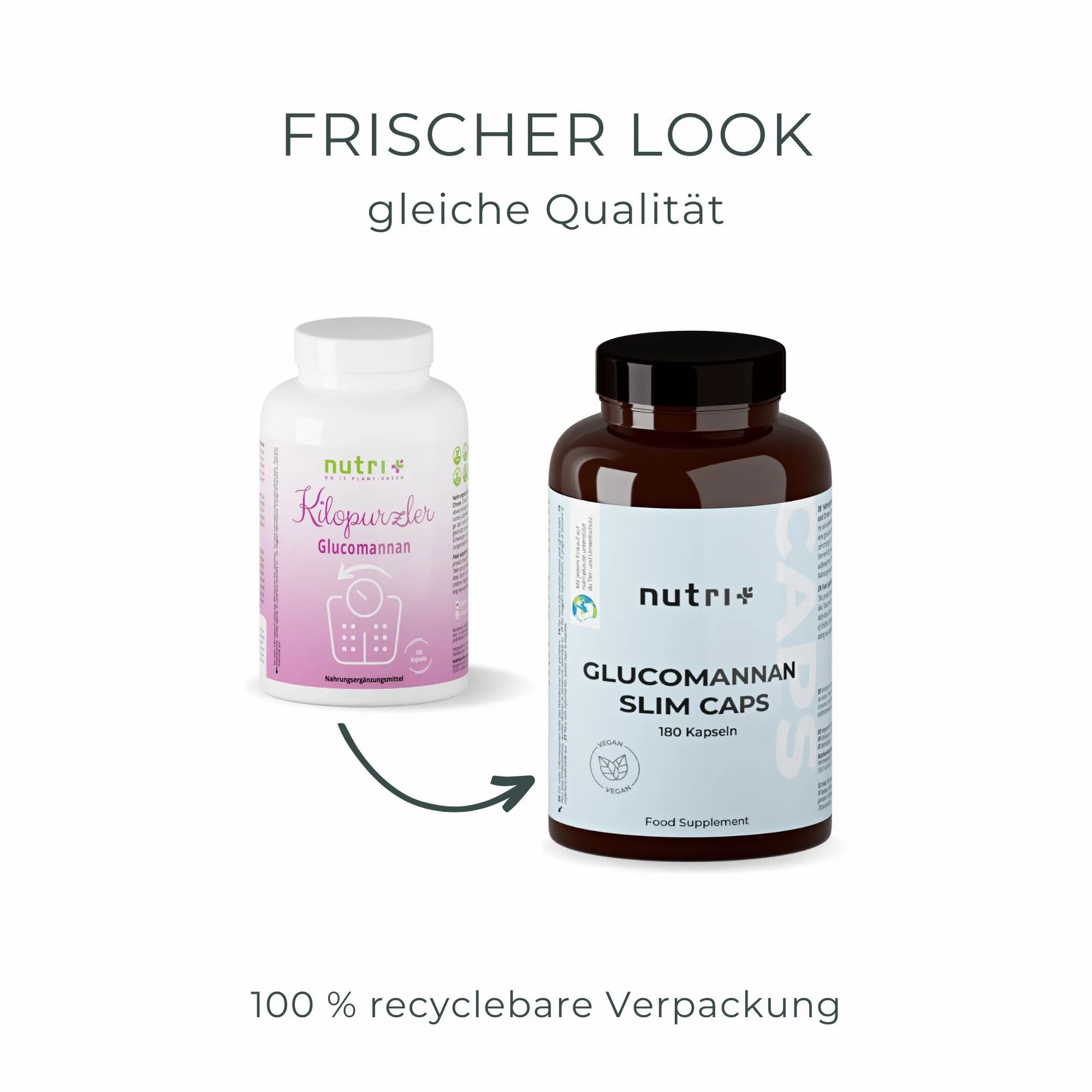 Nutri+ Kilopurzler Glucomannan - Appetitzügler