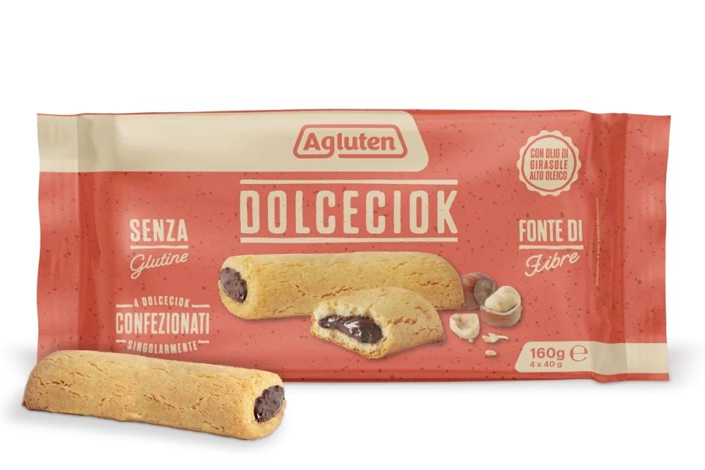 Nove Alpi Agluten Dolceciok Snack Senza Glutine Alla Nocciola, 4Pz - Immagine 5