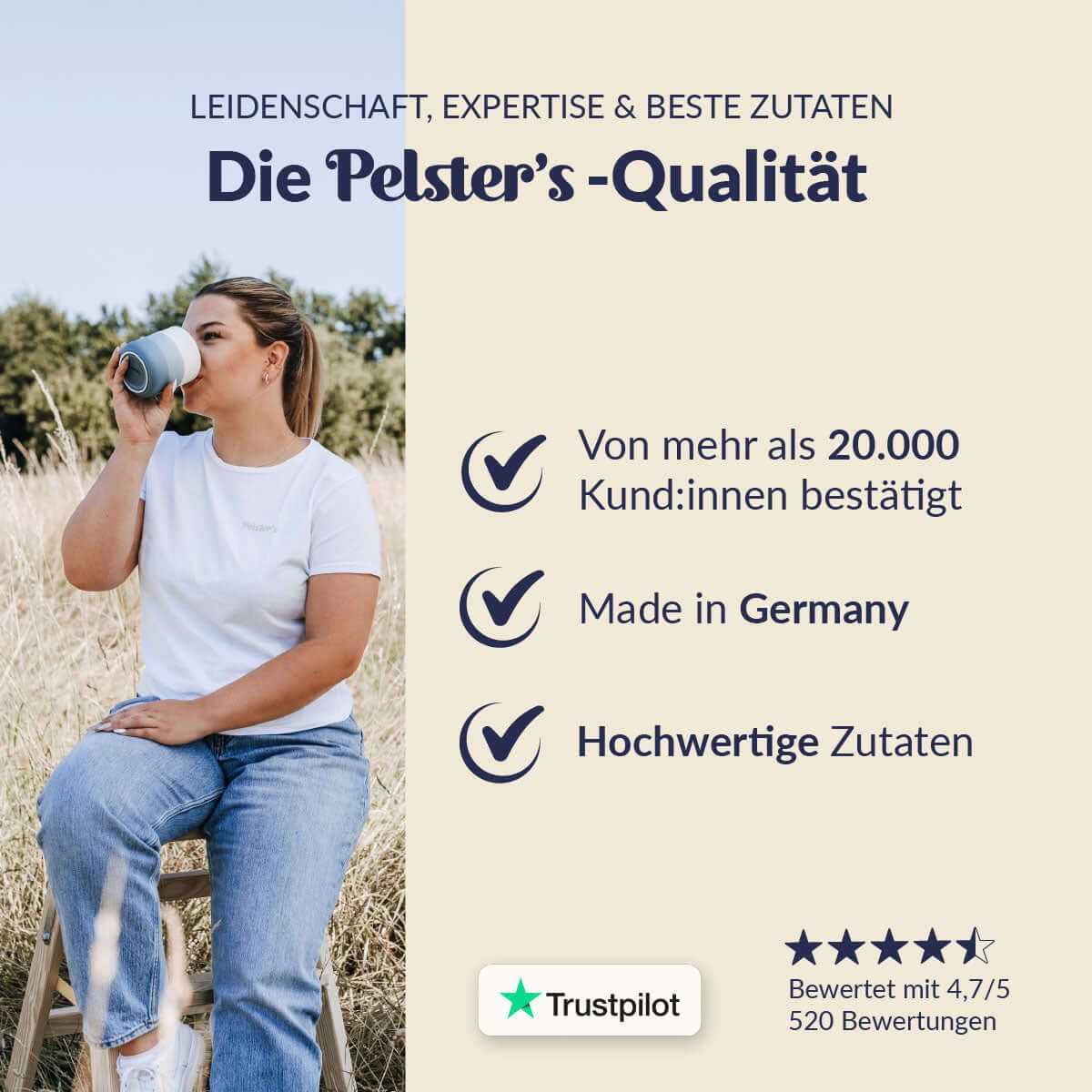 Pelster's Veganes Bio Proteinpulver Typ Schoko