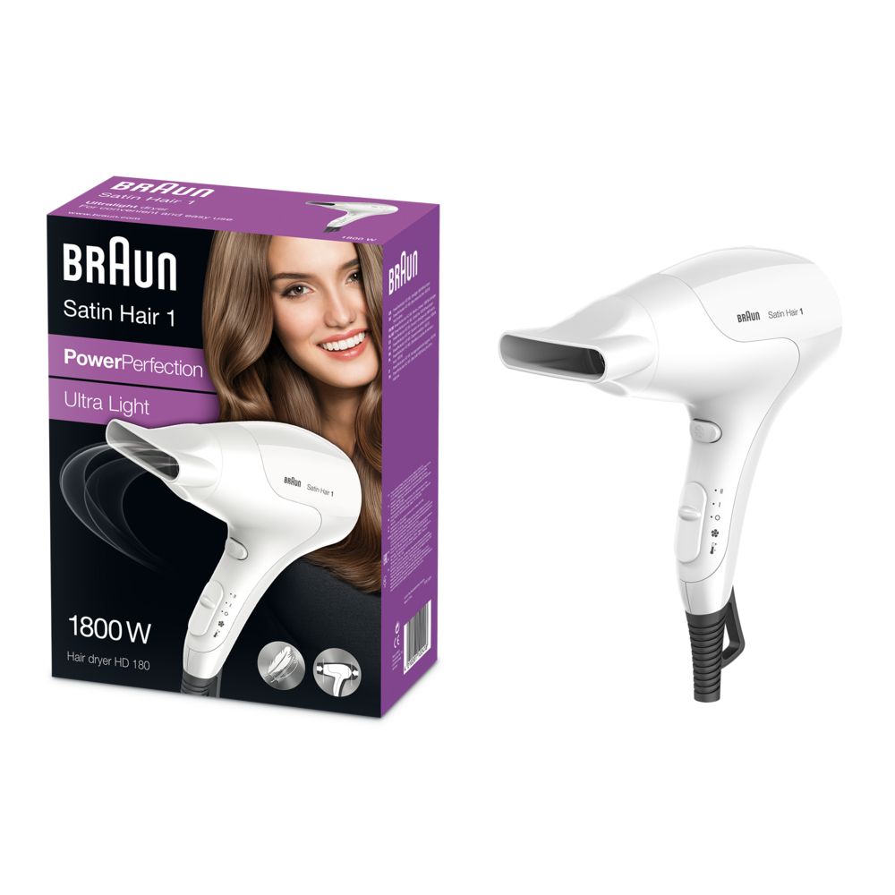 Braun - Haartrockner "Satin Hair 1 HD 180 Power Perfection"