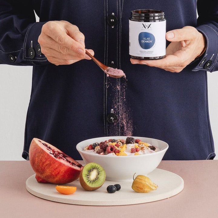 XbyX® Klar Denken - Denkleistung & Konzentration - Ginseng, Igelstachelbart, Spirulina & Cholin