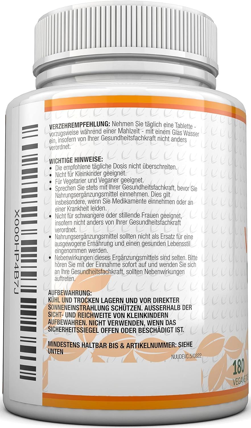 Nu U Nutrition Vitamin C 1000mg Hochdosiert