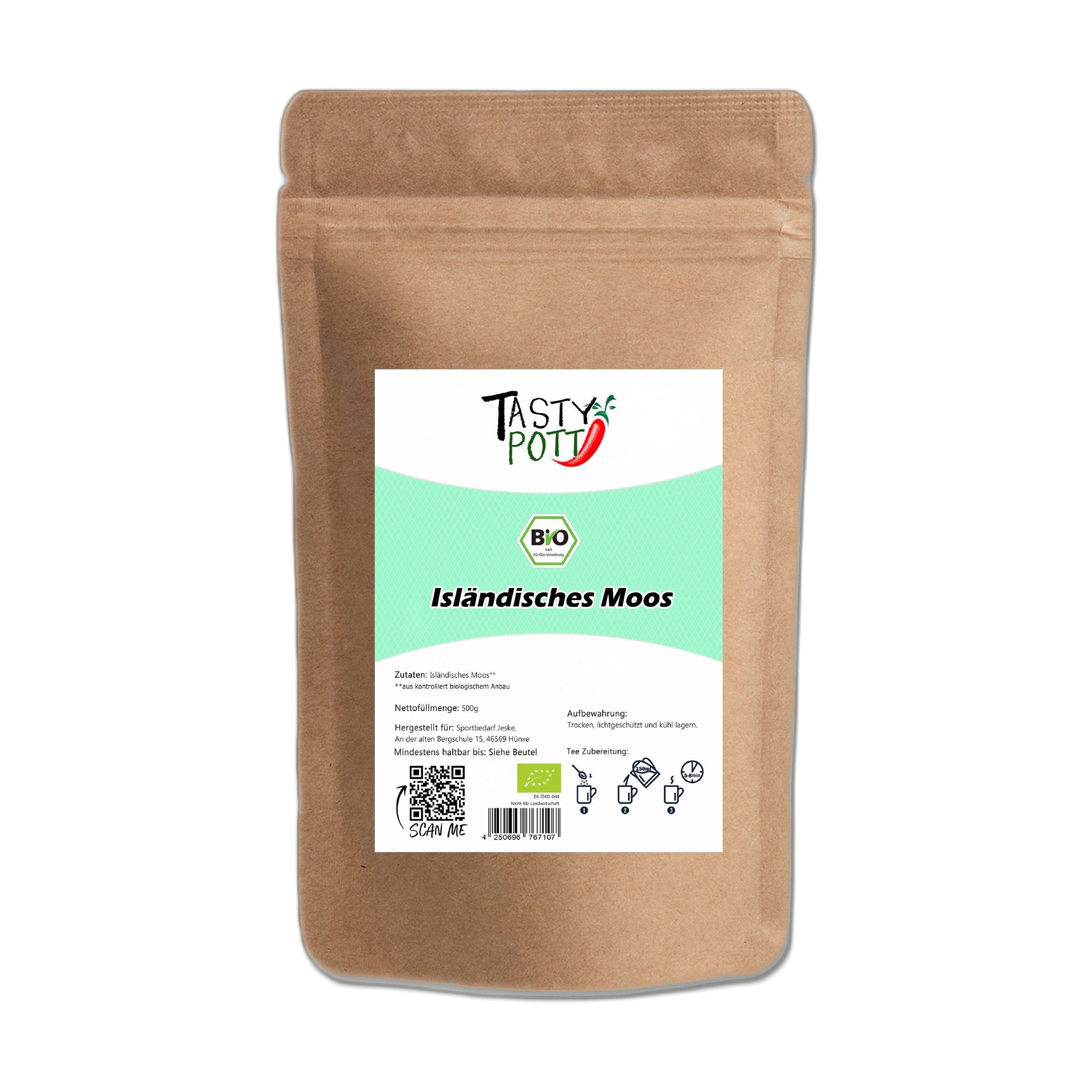 Tasty-Pott Tasty Pott Bio Isländisches Moos geschnitten & getrocknet 250 g