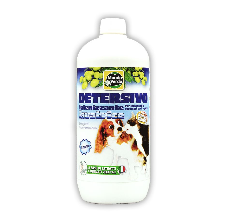 Mondo Verde - Detersivo Igienizzante Lavatrice per indumenti e accessori cani e gatti (PET15)