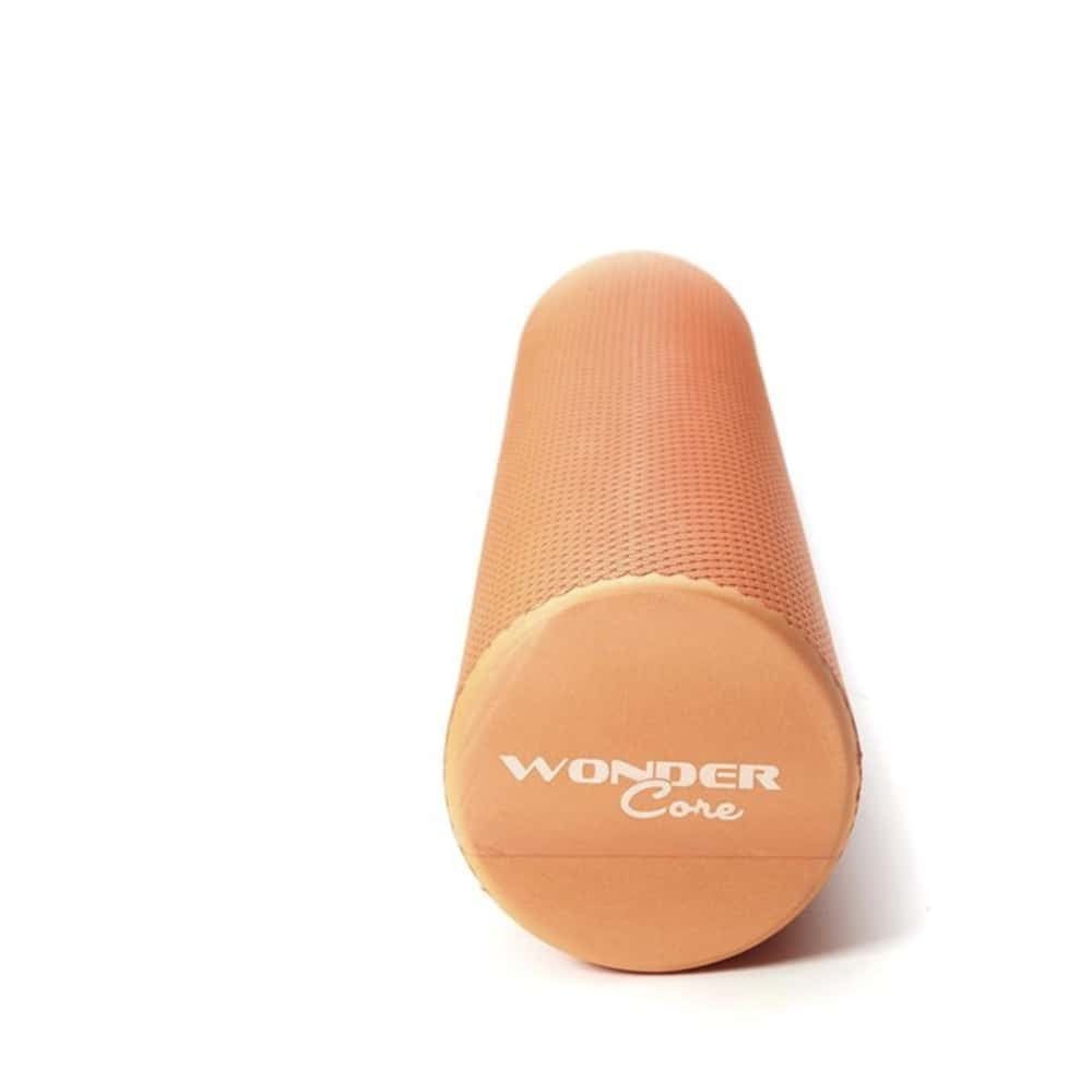 Orange Fazienrolle. Zylindrische Form. Auf einer Seite steht "WONDER Core".