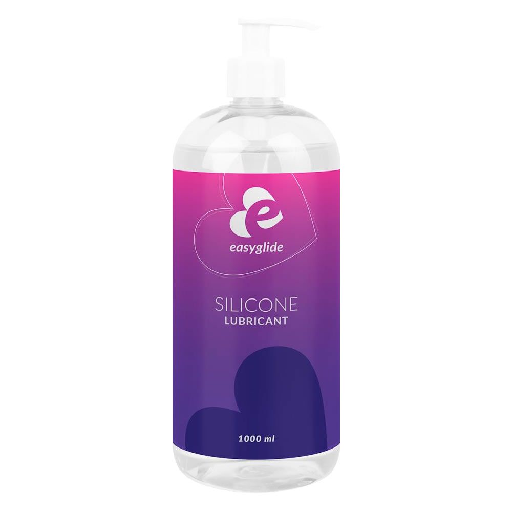 Transparente Flasche mit Dosierpumpe. Etikett mit Logo und Schriftzug SILICONE LUBRICANT. Volumen: 1000 ml.