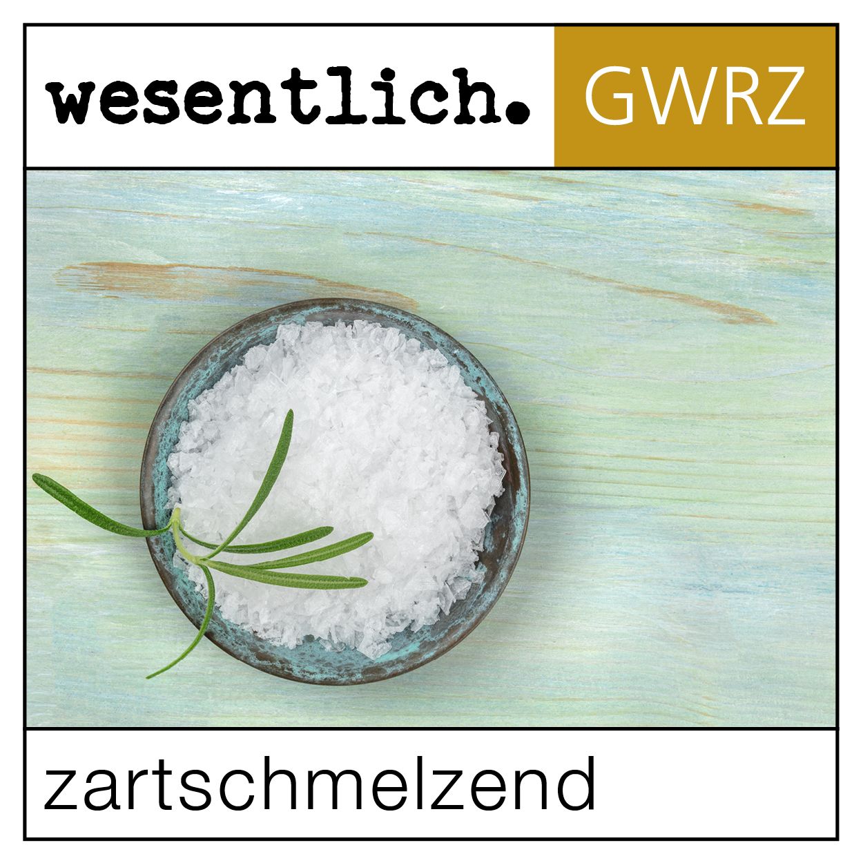 Salzflocken von wesentlich.