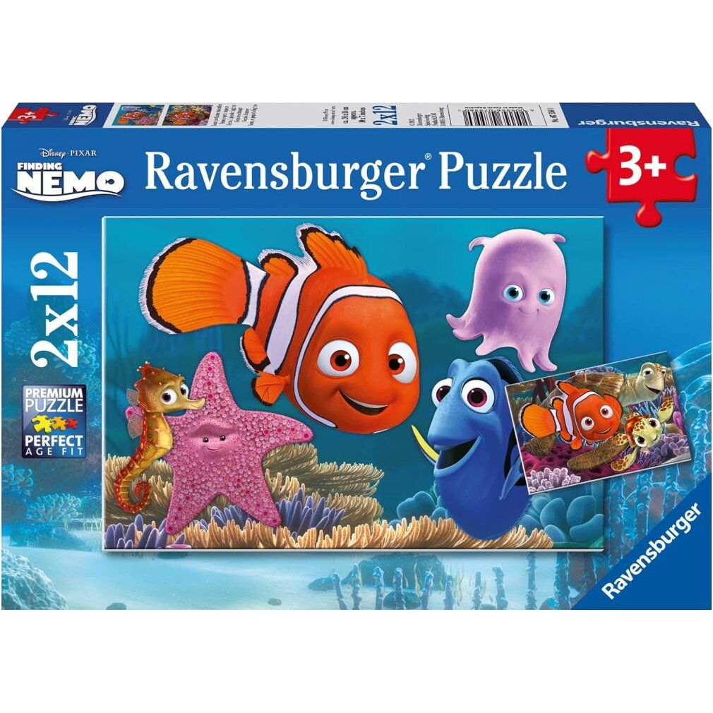 ravensburger Finding Nemo Puzzle 2x12 Teile