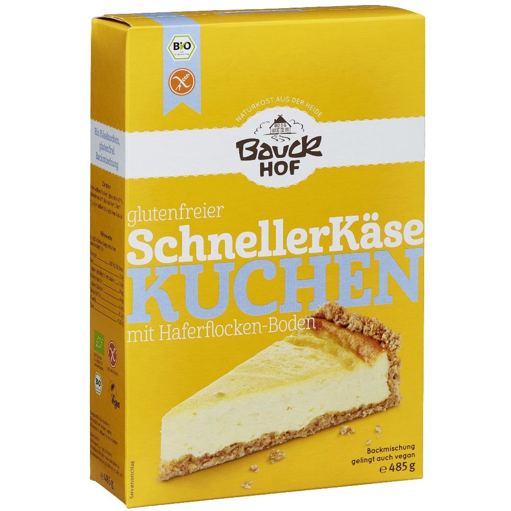 Bauckhof Käsekuchen Backmischung glutenfrei