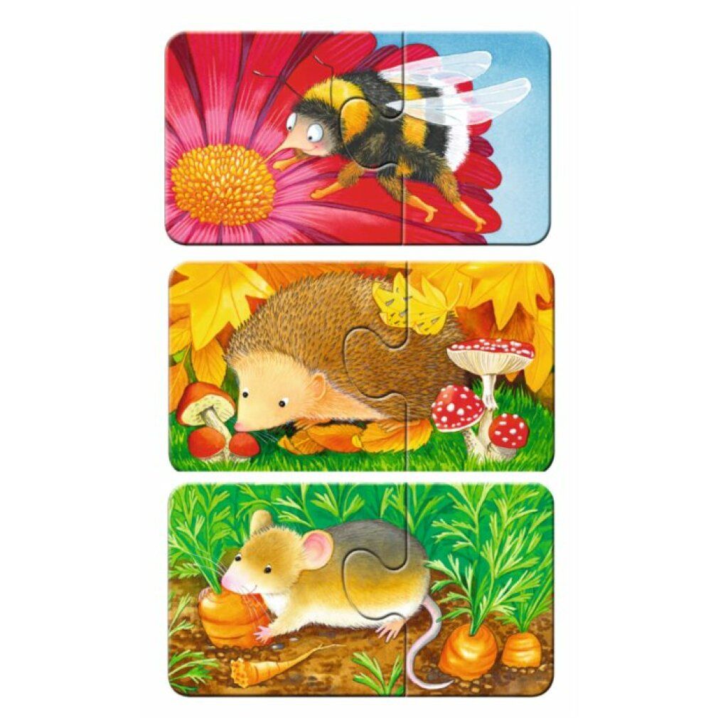 ravensburger Mein erstes rätsel Haustiere im Garten 9x2 Teile