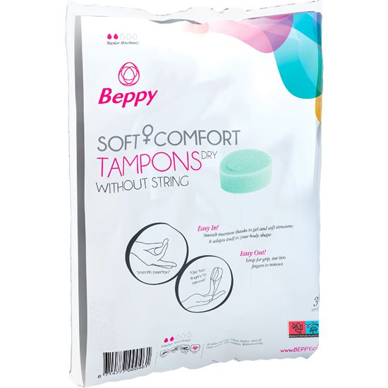 Beppy *DRY* (Classic) Soft + Comfort Tampons Maxipack, ohne Fädchen