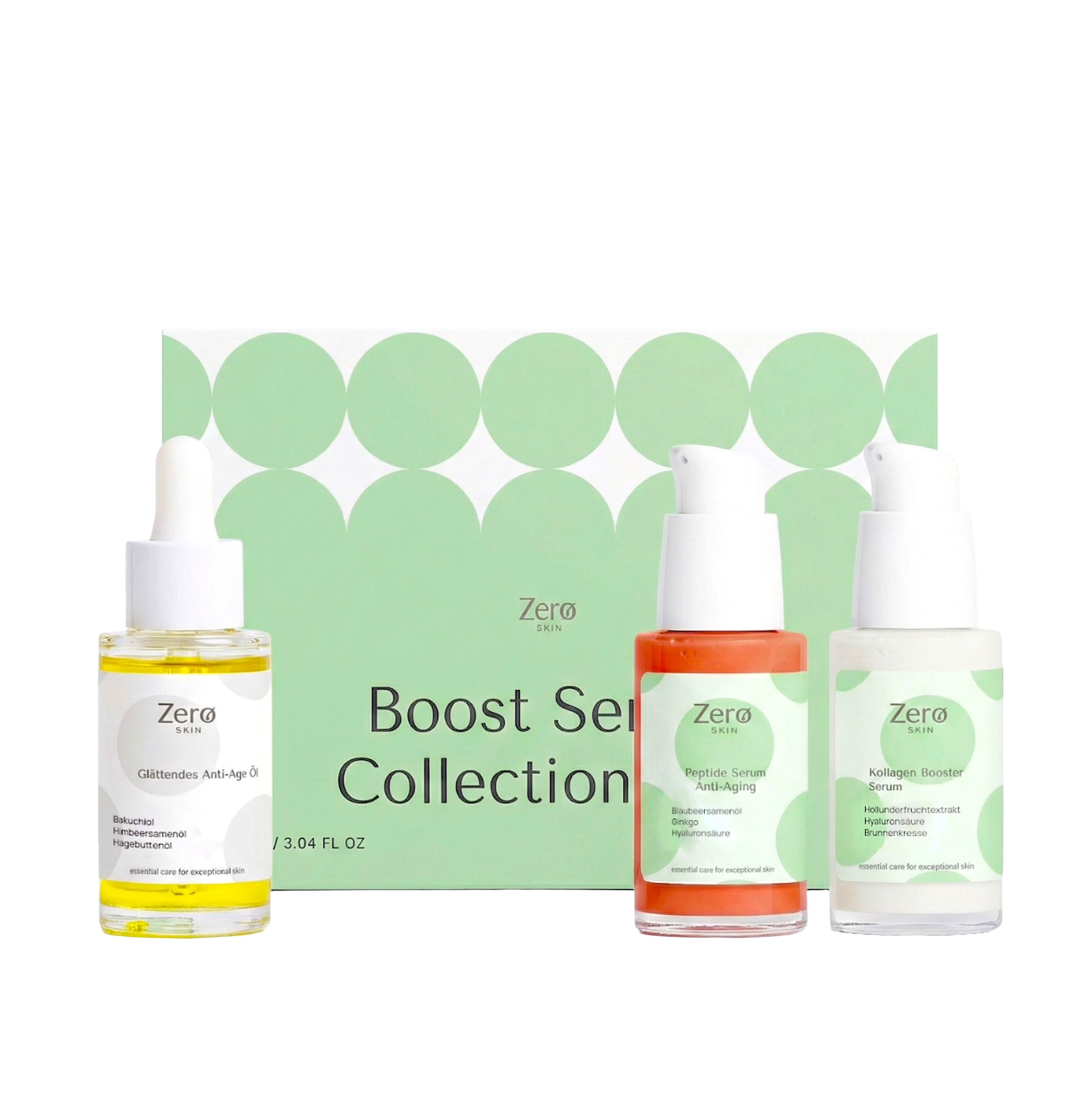 Zero Skin Boost Serum Collection Box, festigend glättend für reife und anspruchsvolle Haut