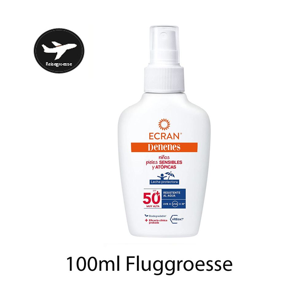 Ecran Denenes - Sonnenschutz Kinder/Sensitive Sun Milk SPF 50+ Reisegröße 0,1 l