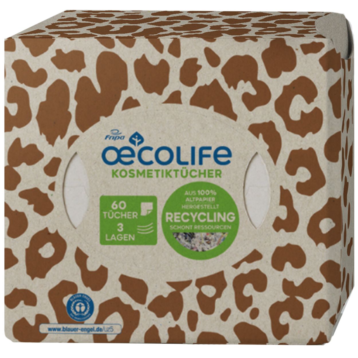 oecolife Kosmetiktücher Leoprint RECYCLING