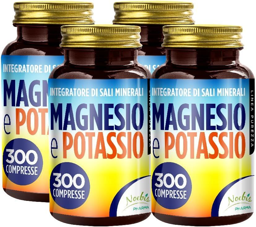 Noebis Pharma Magnesio e Potassio – Citrati – 300 Compresse