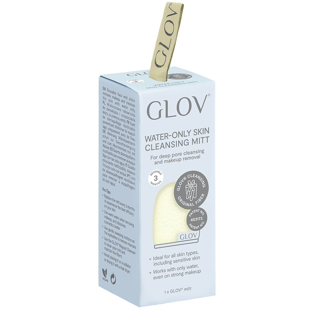 GLOV Iconic Mitt - Makeup Remover and Cleansing Mitt Ivory