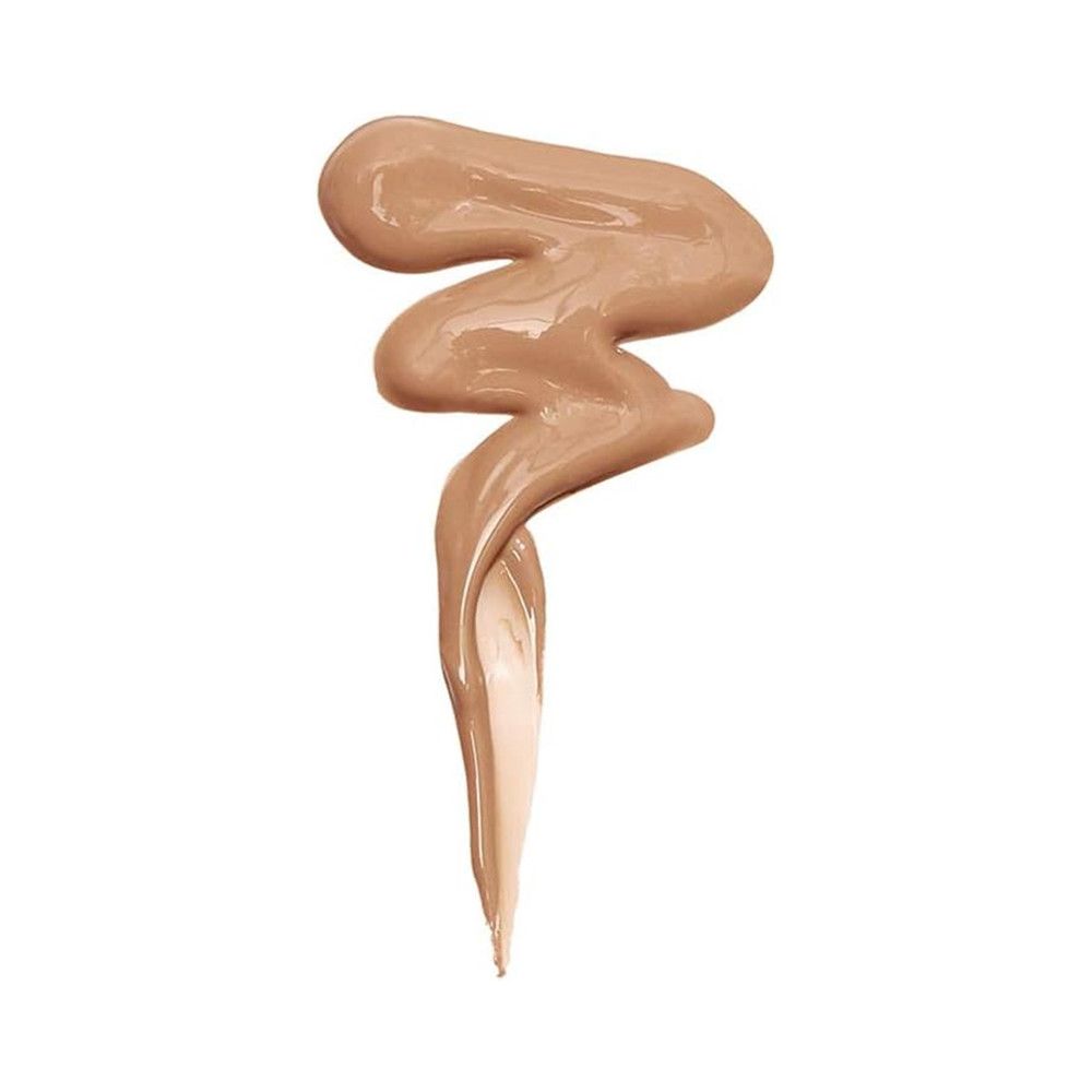 Farbprobe Concealer, wellenförmig auf weißem Hintergrund. Helle bis mittlere Hauttöne.