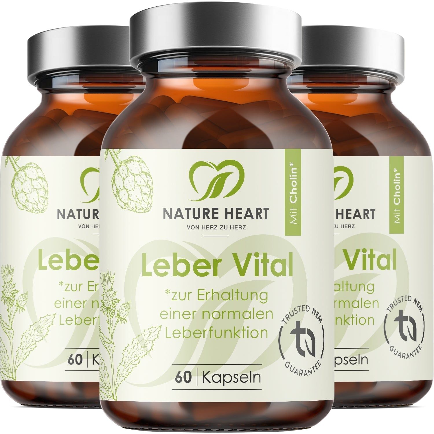Nature Heart Leber Vital mit 9 Pflanzenextrakten