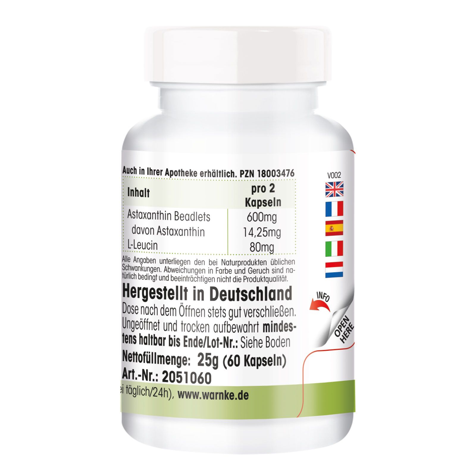 Warnke Vitalstoffe | Natürliches Astaxanthin