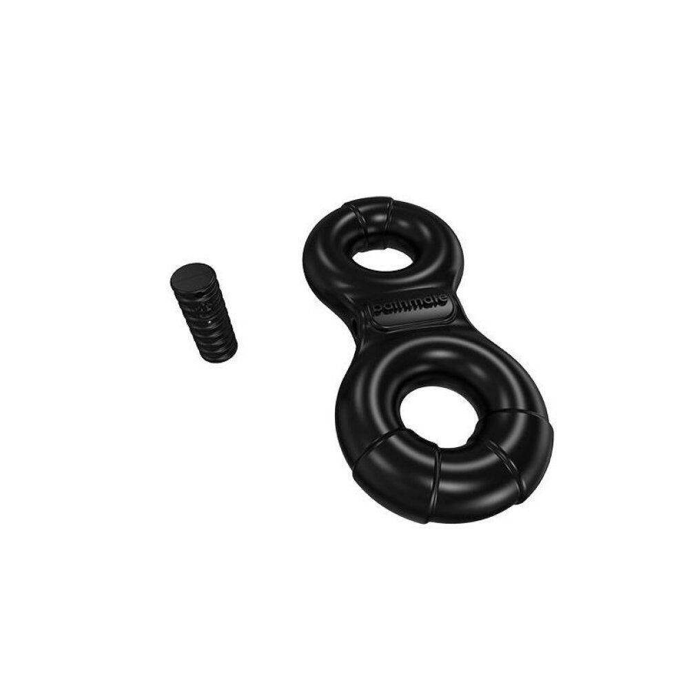 Penisring "Acht" mit Vibration und Hodenring | Leistungsstark | Bathmate