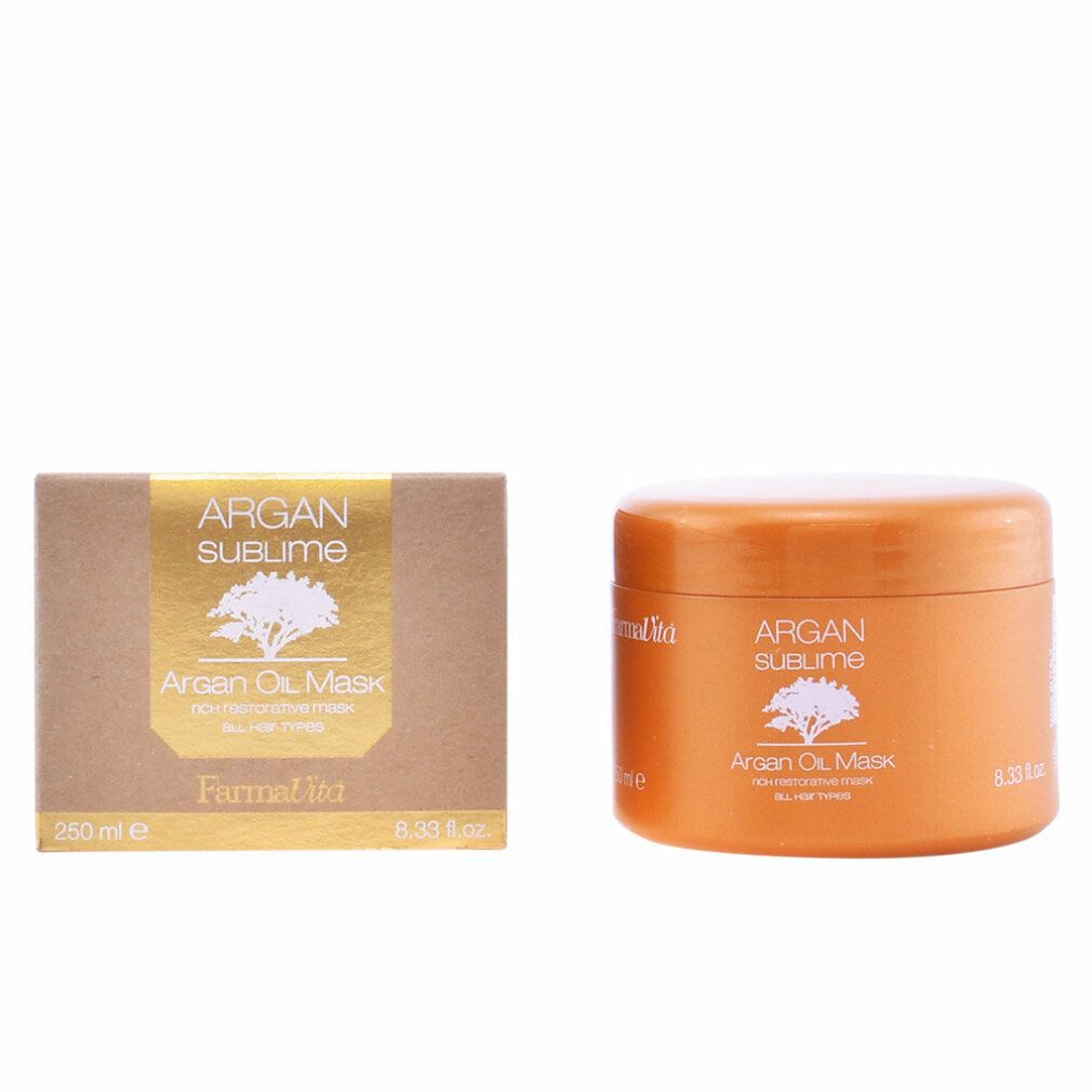 Farmavita Donna Dorata Maschera, Argan Sublime Maschera All'olio Di Argan 250Ml, Tutti I Capelli, Tutti I Colori, 250Ml (250 Ml) - Immagine 3
