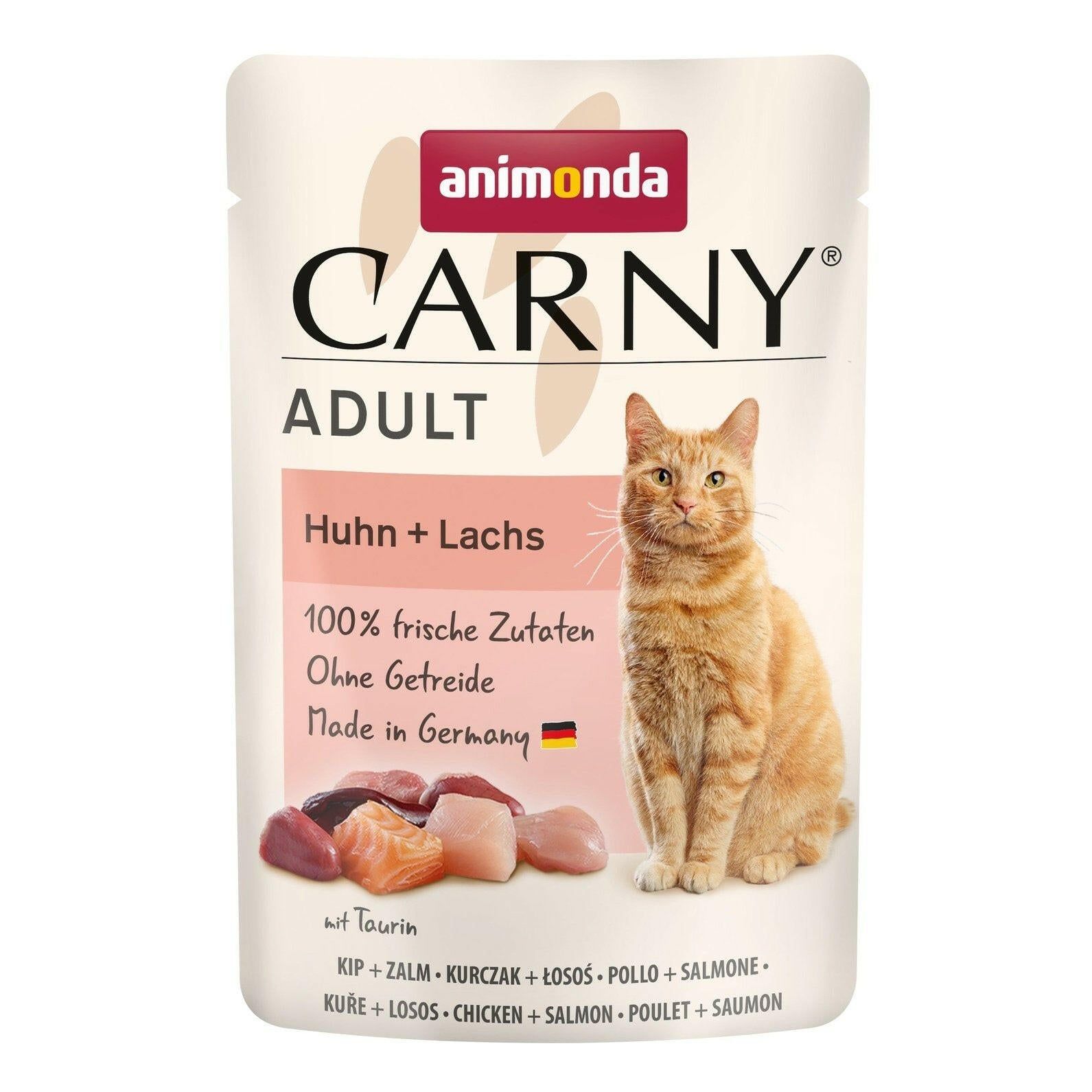 Animonda Cat Portionsbeutel Carny Adult Huhn Lachs 1,02 kg
