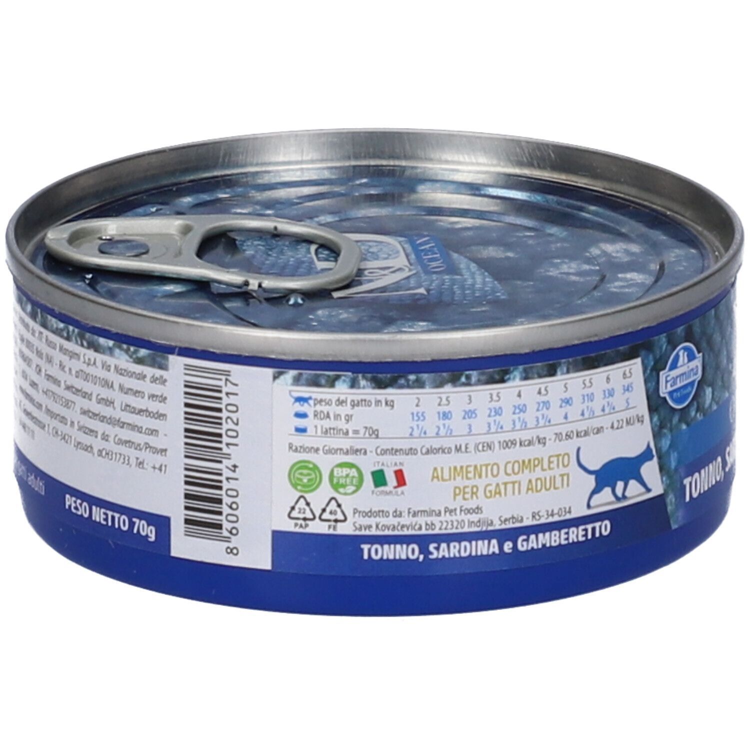 N&D CAT Ocean SEA Bass&Sar&Shr 80 g Futter