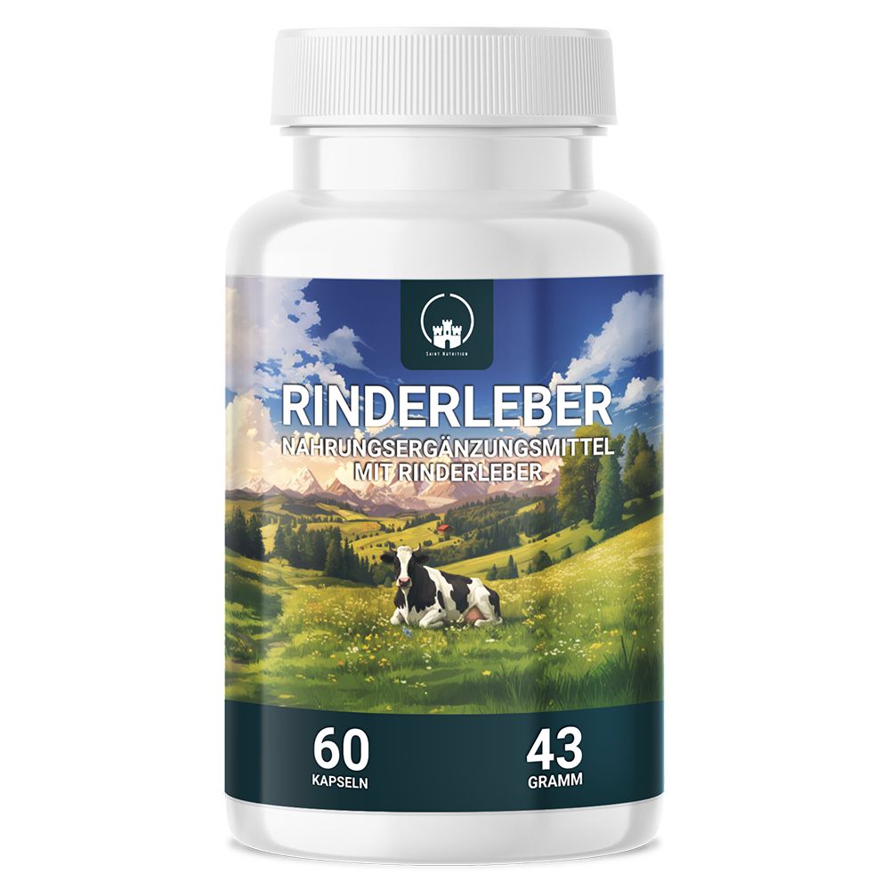 Saint Nutrition® | Rinderleber Kapseln für eine nährstoffbewusste Ernährung 60 St