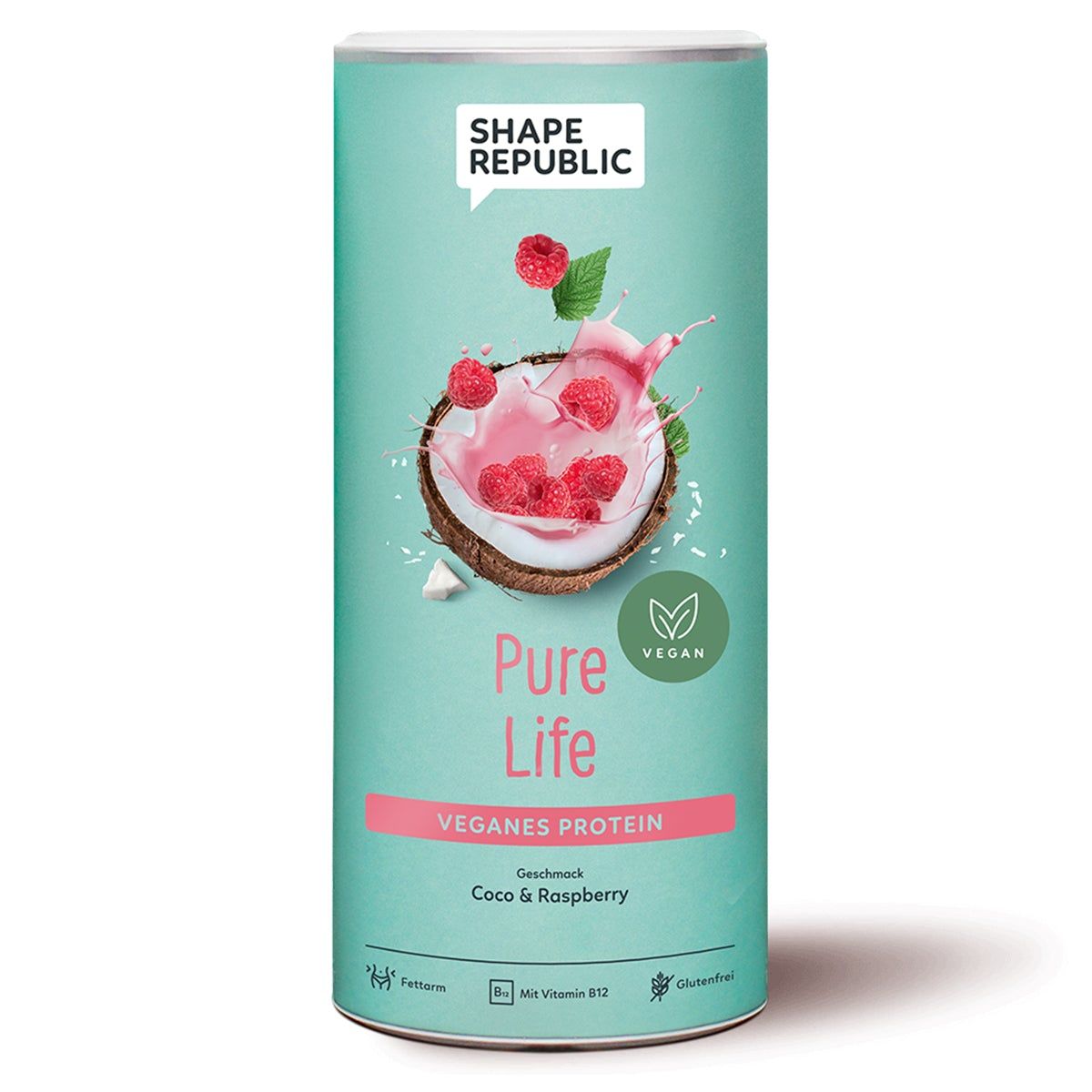 Shape Republic - Veganes Protein - Coco & Raspberry - Proteinshake