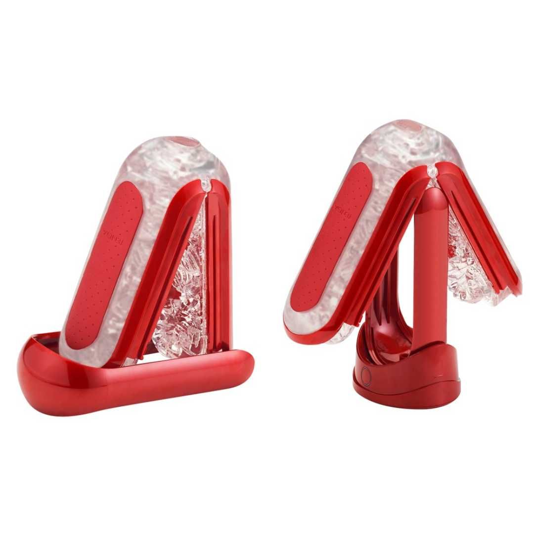 Masturbator „Flip 0 (Zero) Red Warmer Package“ plus Heizstab | TENGA