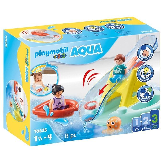 Playmobil 1.2.3 70635 giocattolo per il bagno Set da gioco per vasca Multicolore