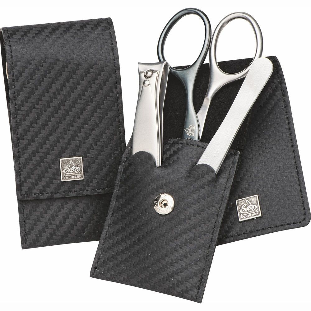 Erbe Solingen Maniküre Taschenetui inox Carbon Man 1 St Set