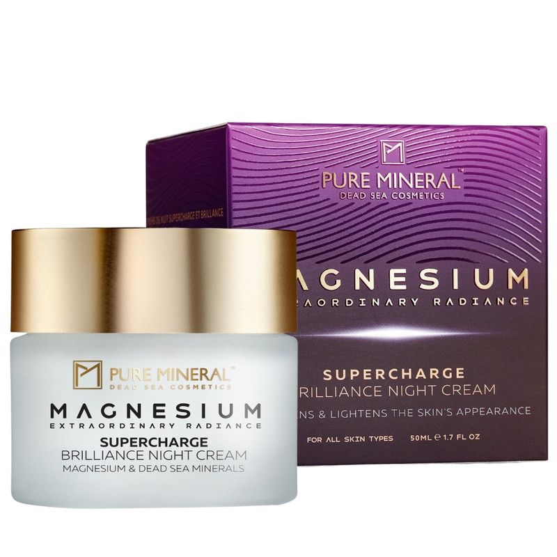 Pure Mineral – Nachtcreme mit Magnesium – Straffend & regenerierend – Totes Meer Mineralien