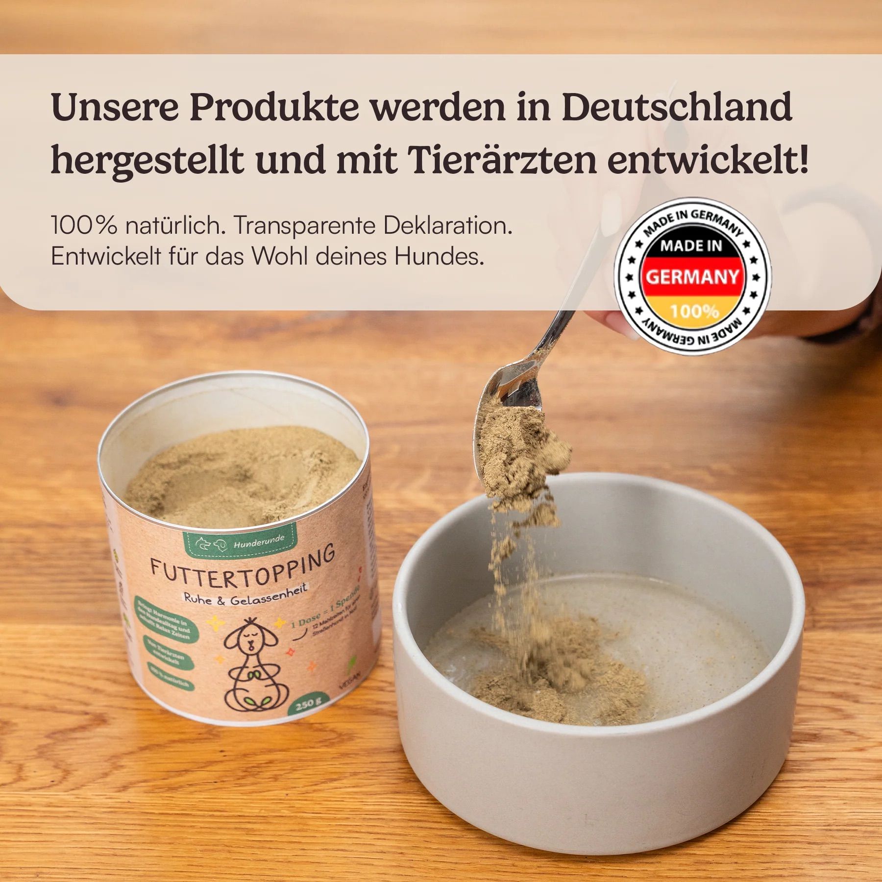 Hunderunde Futtertopping Ruhe & Gelassenheit