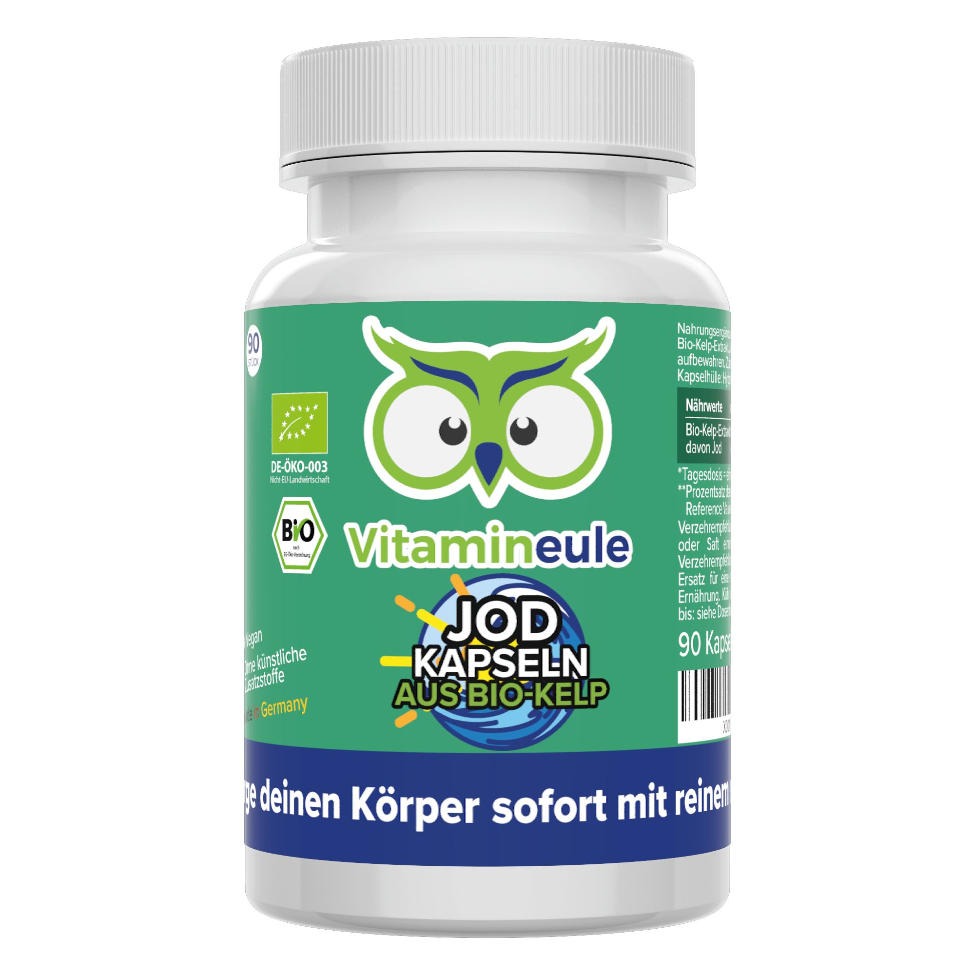 Jod Kapseln aus Bio Kelp - Vitamineule®