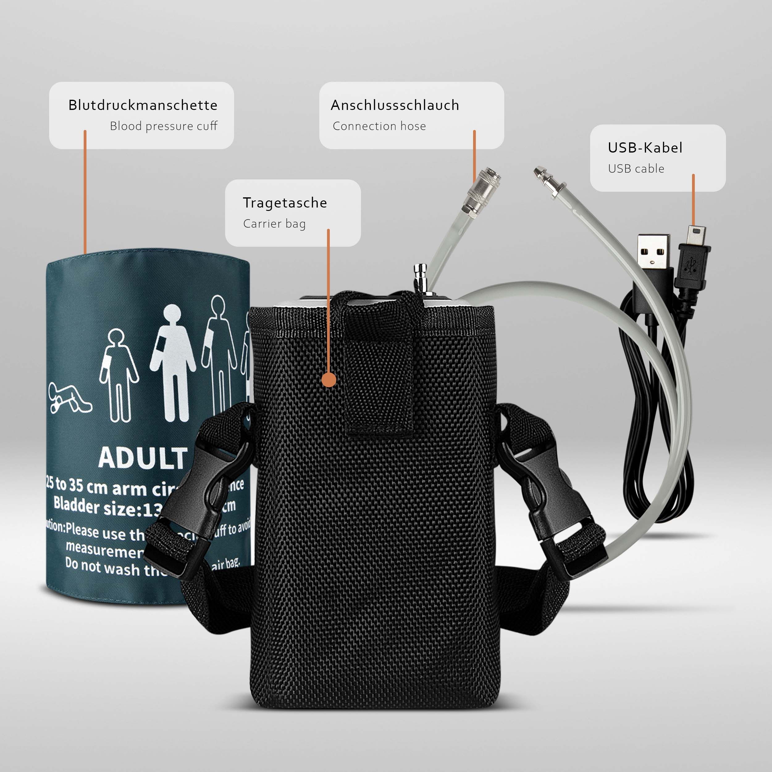 Pulox ABDM-50 Blutdruckmessgerät - Für Langzeitmessung und ambulantes Blutdruck-Monitoring