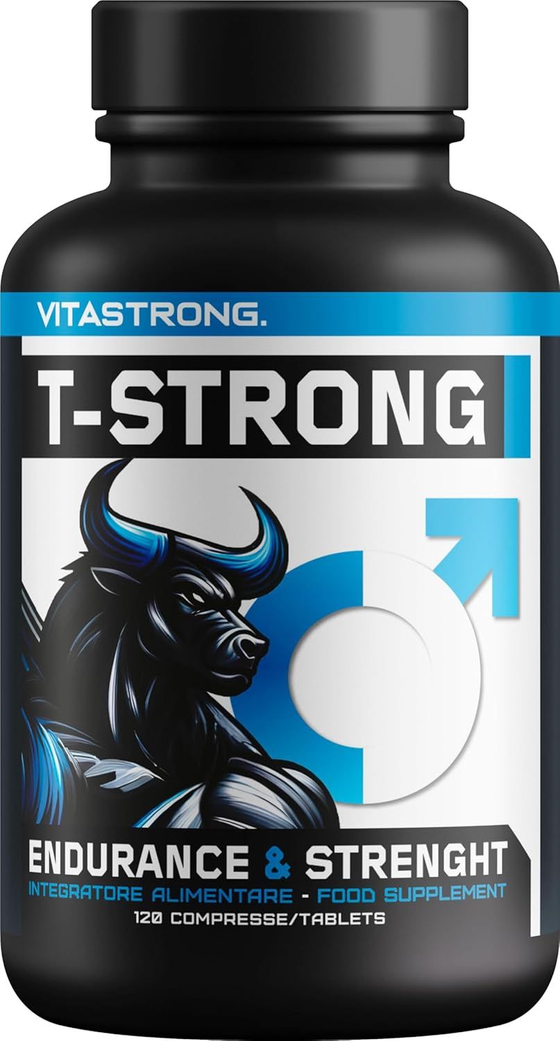 Vitastrong T-Strong - 120 Tabletten, Männliche Energie & Vitalitätsunterstützung St Tabletten