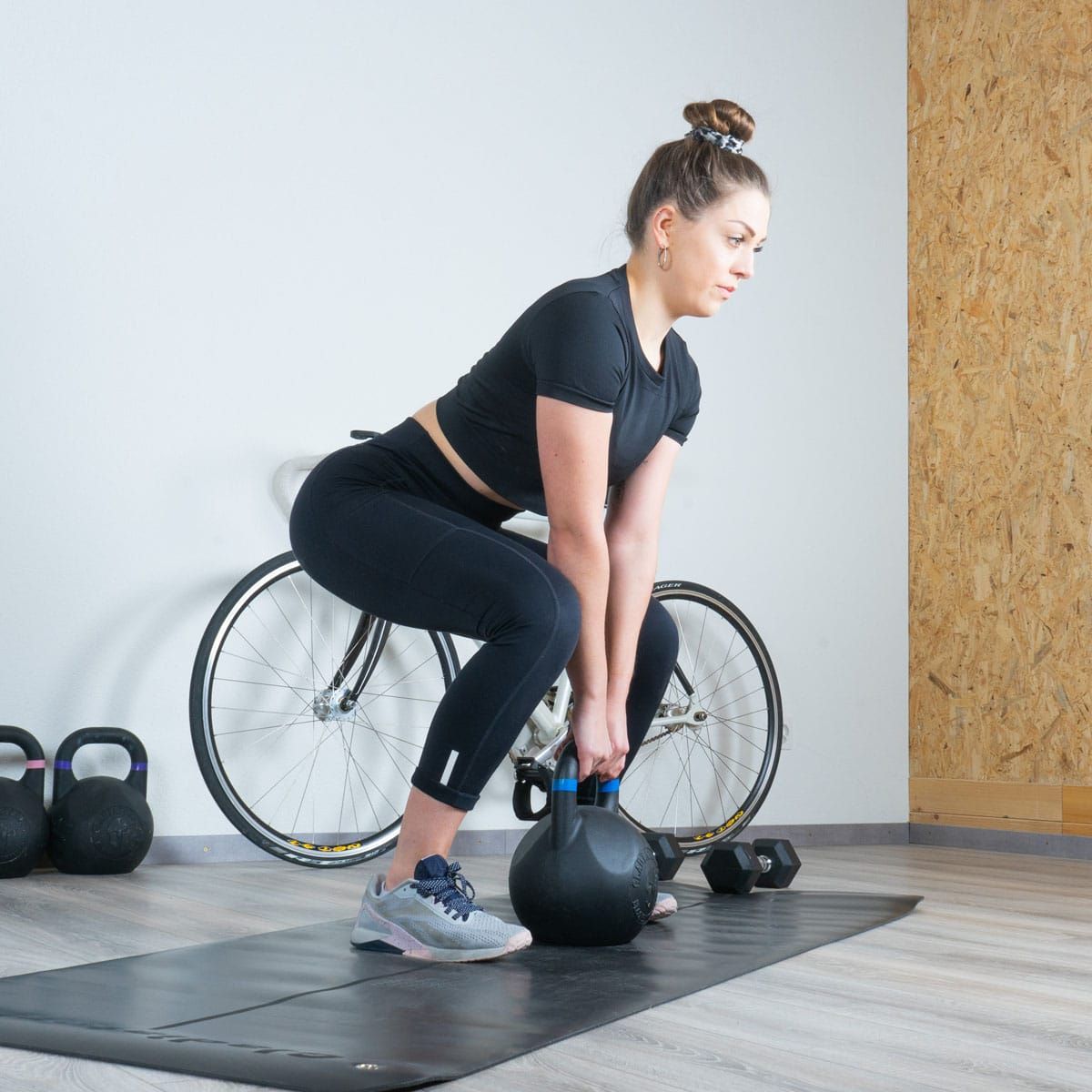 Competition Kettlebell aus pulverbeschichtetem Stahl