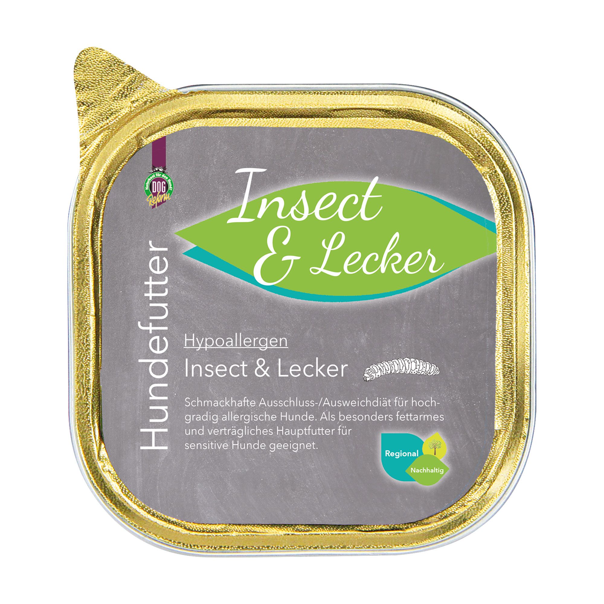 Schecker - hypoallergen - Insect - lecker - fettarm - gut verträglich - Nassfutter