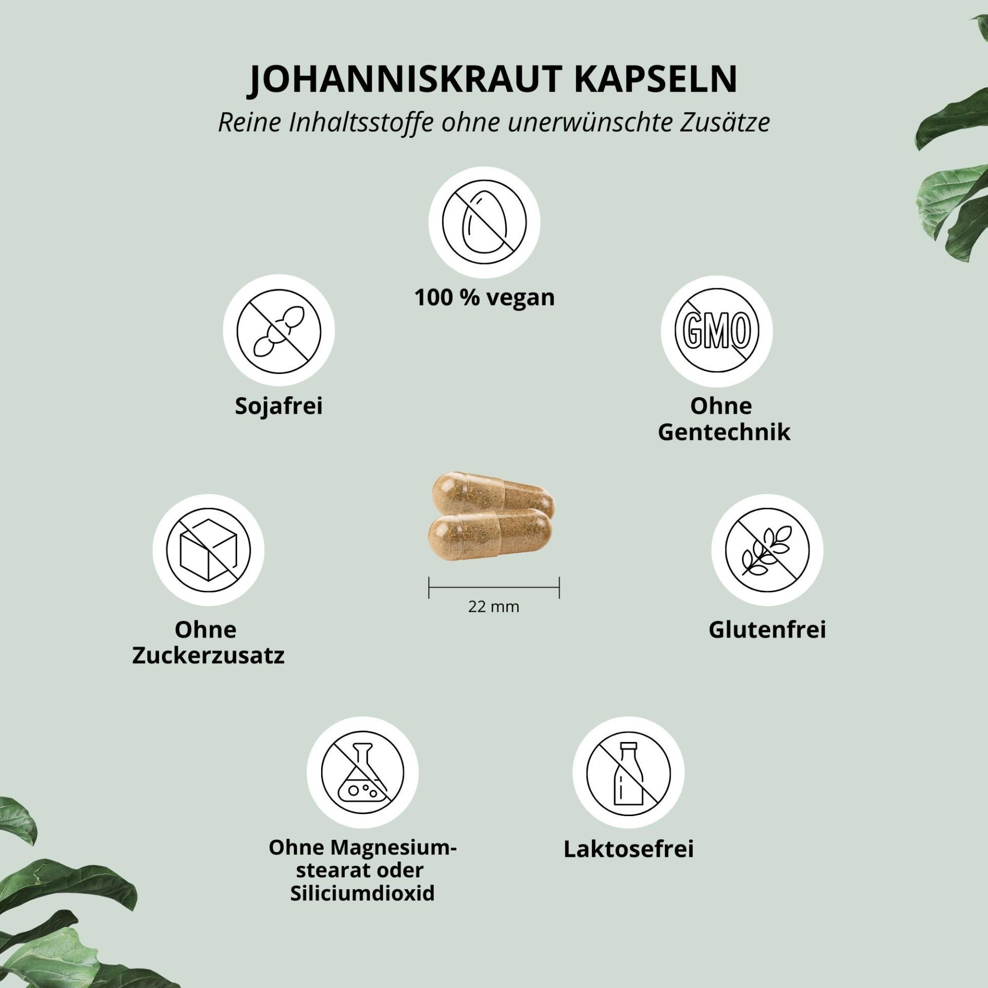 nutri+ Johanniskraut Extrakt Kapseln - 90 Stk.