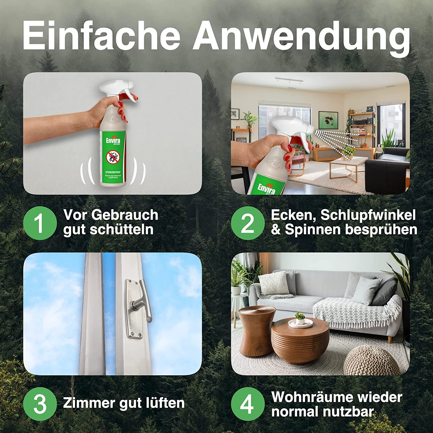 Envira Spinnen Abwehrspray im Vorteilspack