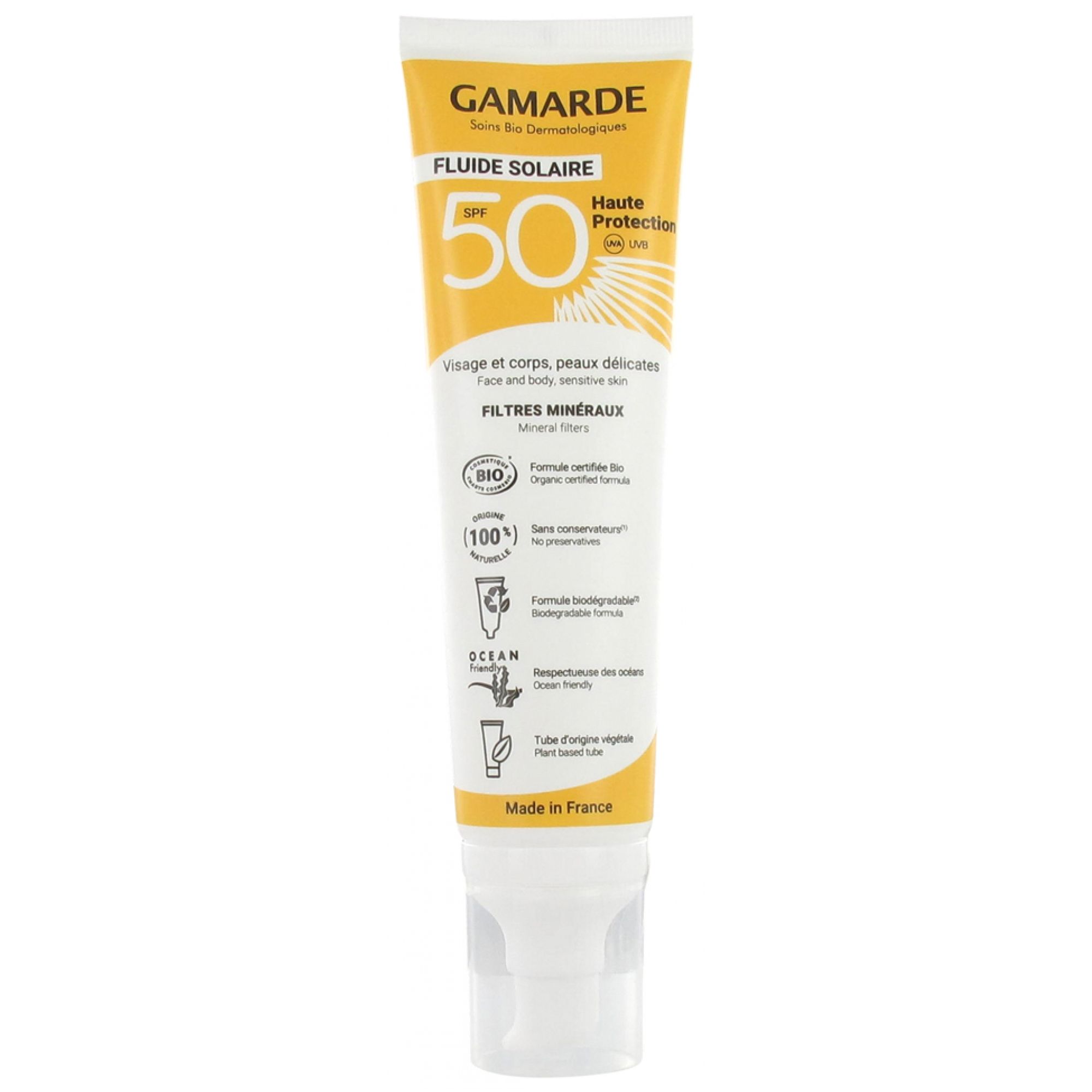 Gamarde Sonnenpflege Fluid Hoher Schutz Spf50 Bio 19x3x3 cm