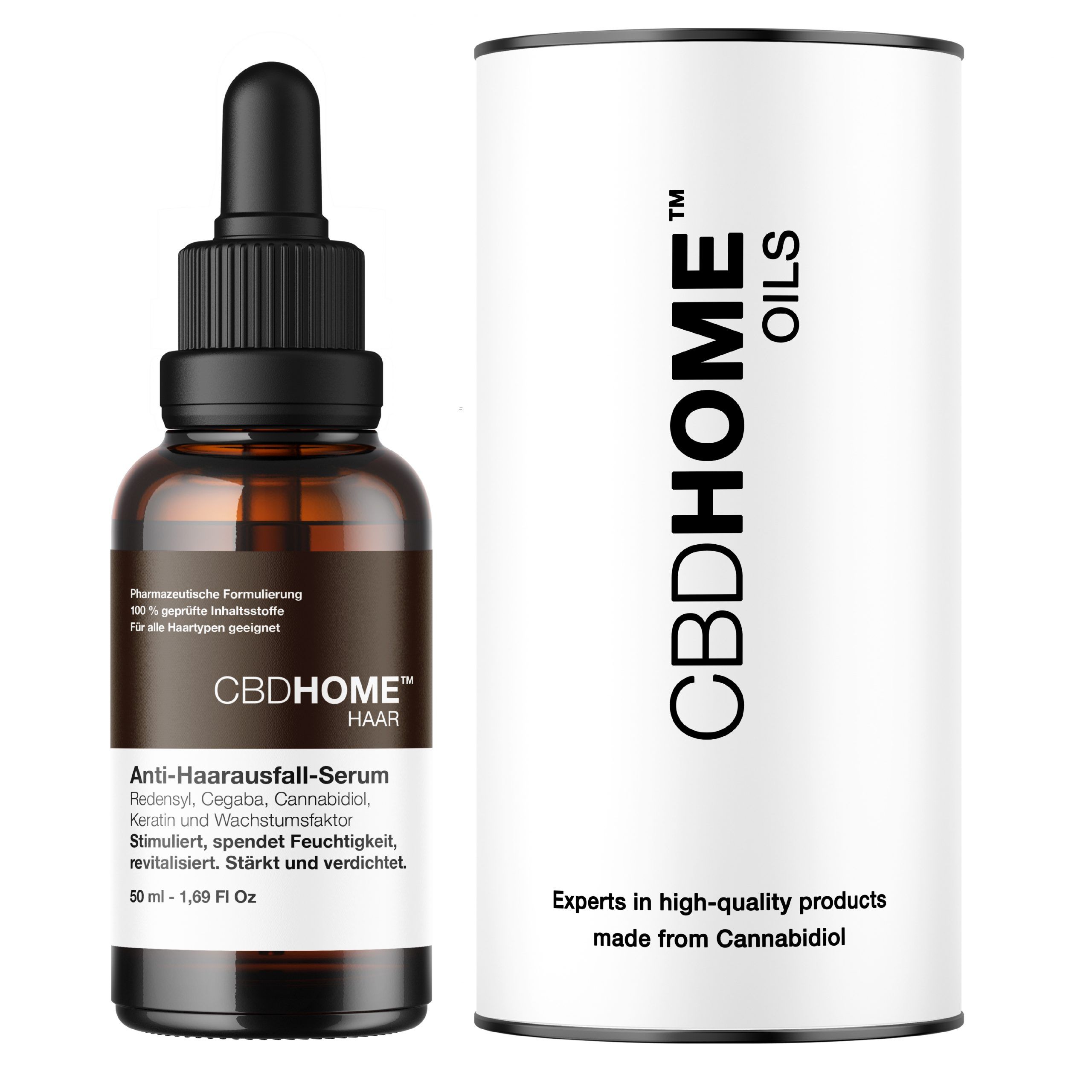 CBD HOME – Anti-Haarausfall-Serum mit CBD, Redensyl und Keratin – 1 % CBD