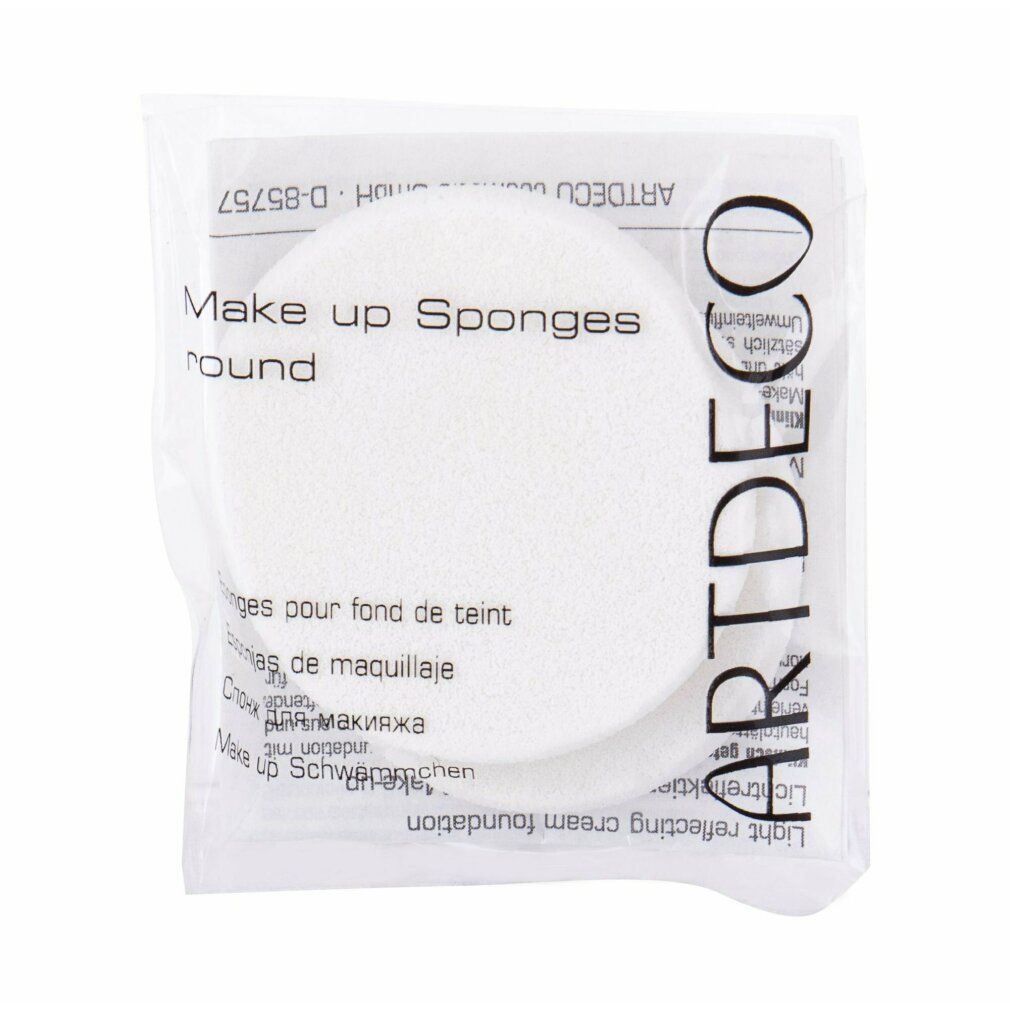 Artdeco Make-up-Schwamm in transparenter Verpackung. Aufdruck: Make up Sponges round.