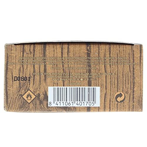 Unterseite der Schachtel. Text mit Inhaltsstoffen, Warnhinweisen und Barcode. Holzmaserung.